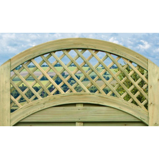 Arched Lattice Top Gate 180 x 100cm