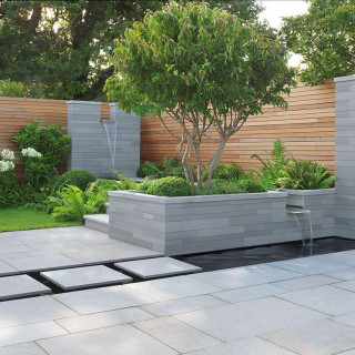 Stonemarket Exillis Silver Sawn Garden Walling 9 Size Project Pack 0.54m²